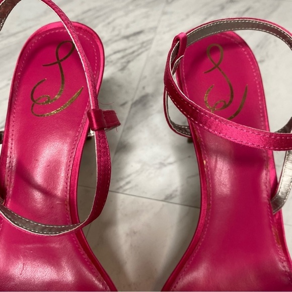 Sam Edelman Daisie Fuchsia Stiletto Heeled Sandal Pump 9 1/2 - Picture 10 of 15
